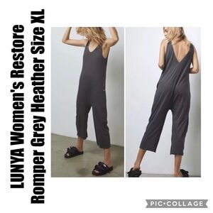 Lunya Women's Grey Romper